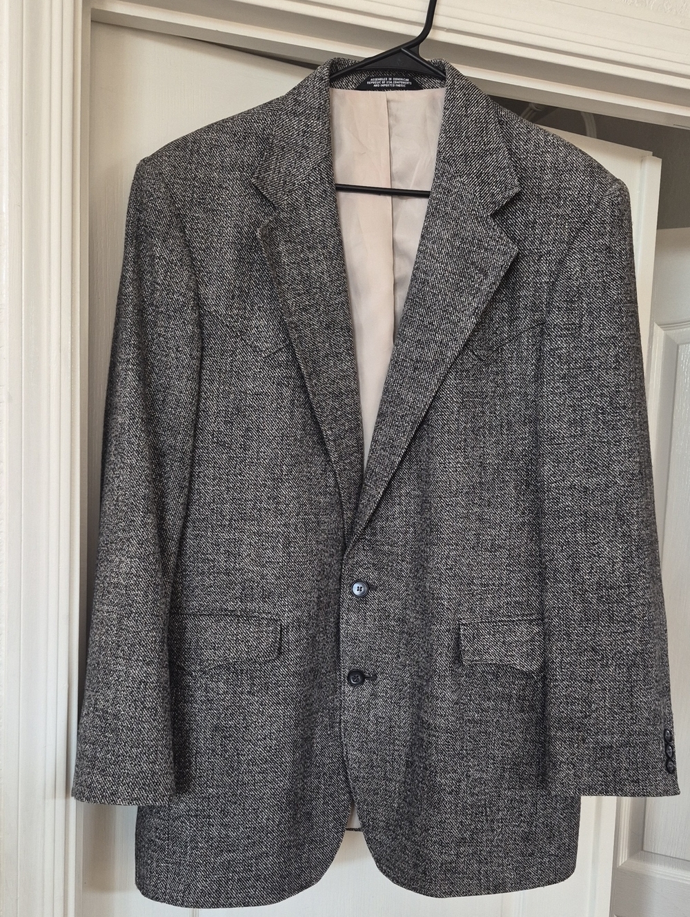 Taos Country Western Collection, Polyester Wool & Silk Blend Woven Blazer Sz 42L